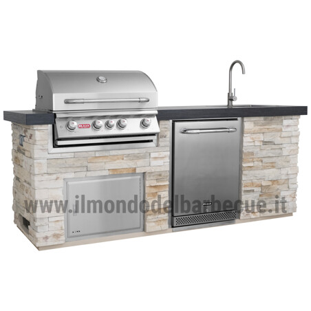 CUCINA DA ESTERNO BULL OUTDOOR KITCHEN ISLAND IN STUCCO