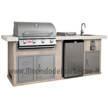 CUCINA DA ESTERNO BULL OUTDOOR KITCHEN ISLAND IN STUCCO