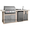 CUCINA DA ESTERNO BULL OUTDOOR KITCHEN ISLAND IN STUCCO