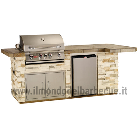 CUCINA DA ESTERNO BULL BBQ OUTDOOR KITCHEN ISLAND IN STUCCO