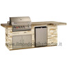CUCINA DA ESTERNO BULL BBQ OUTDOOR KITCHEN ISLAND IN STUCCO
