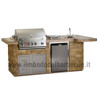 CUCINA DA ESTERNO BULL BBQ OUTDOOR KITCHEN ISLAND IN STUCCO