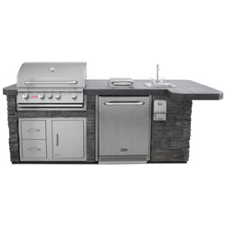 CUCINA DA ESTERNO BULL BBQ OUTDOOR KITCHEN ISLAND IN STUCCO