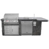 CUCINA DA ESTERNO BULL BBQ OUTDOOR KITCHEN ISLAND IN STUCCO