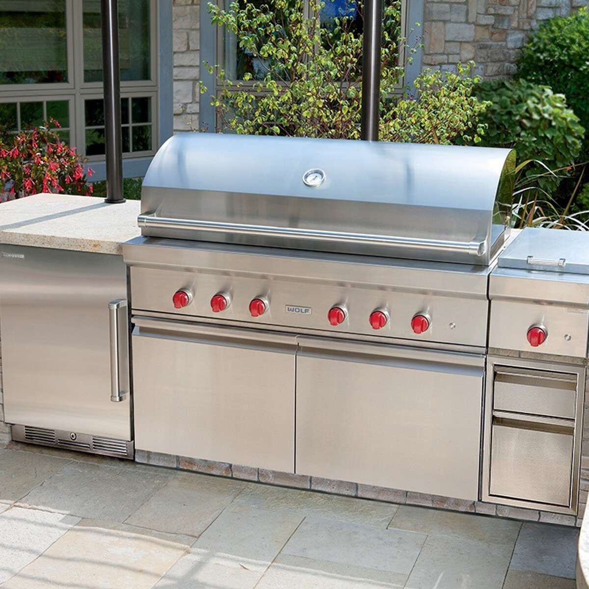 BARBECUE A GAS WOLF 54 DA INCASSO