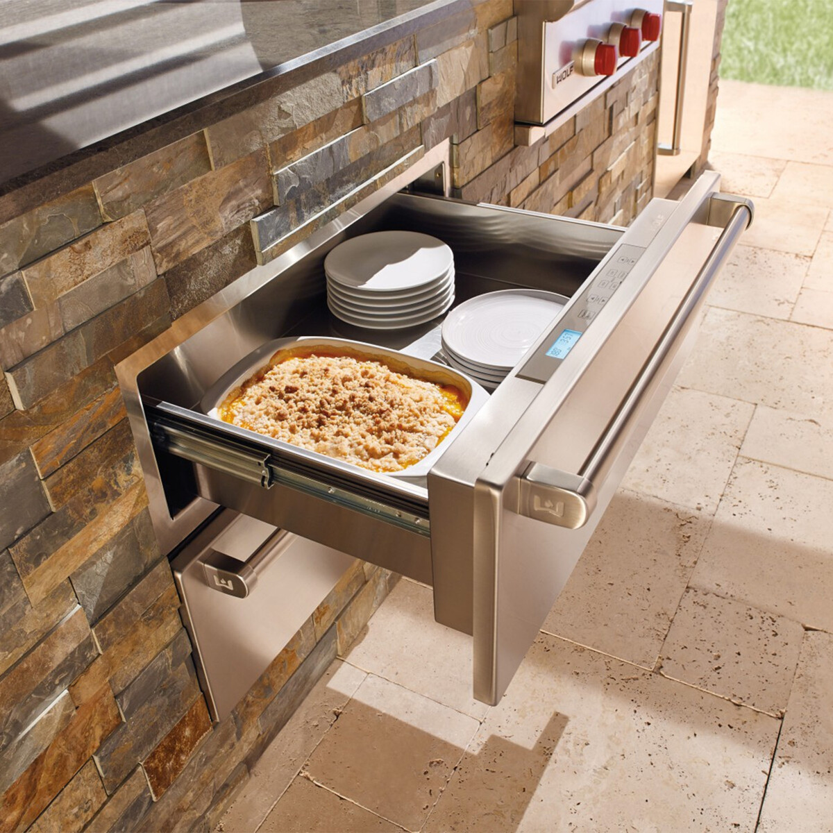 CASSETTO SCALDAVIVANDE IN ACCIAIO INOX WOLF CASSETTO SCALDAVIVANDE IN ACCIAIO INOX WOLF