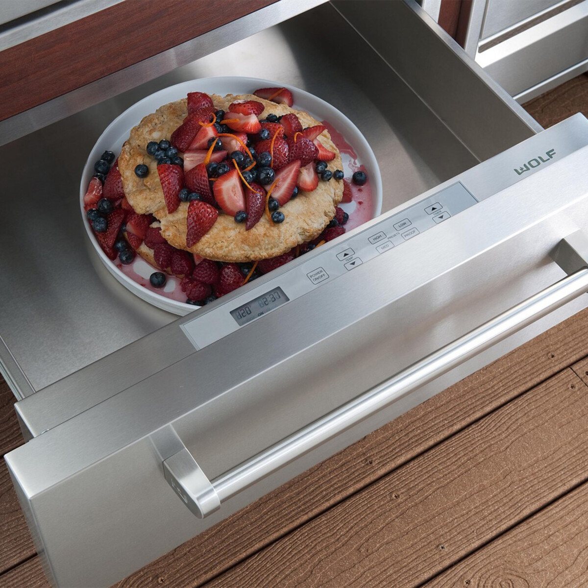 CASSETTO SCALDAVIVANDE IN ACCIAIO INOX WOLF CASSETTO SCALDAVIVANDE IN ACCIAIO INOX WOLF