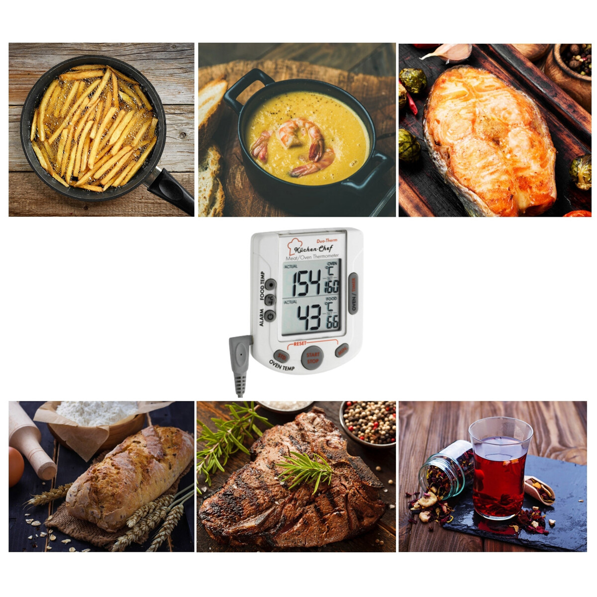 TERMOMETRO DIGITALE PER BARBECUE E FORNO TERMOMETRO DIGITALE PER BARBECUE E FORNO