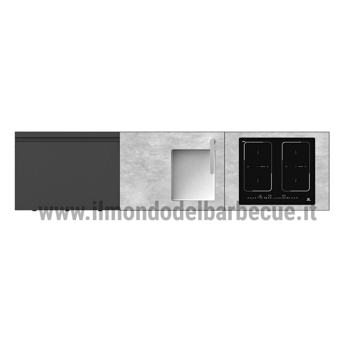 CUCINA DA ESTERNO TALENTI TIKAL A 3 MODULI - SET 1