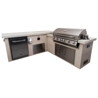 CUCINA DA ESTERNO BULL GOURMET-Q OUTDOOR KITCHEN ISLAND IN STUCCO