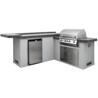 CUCINA DA ESTERNO BULL JUNIOR GOURMET-Q OUTDOOR KITCHEN ISLAND IN STUCCO