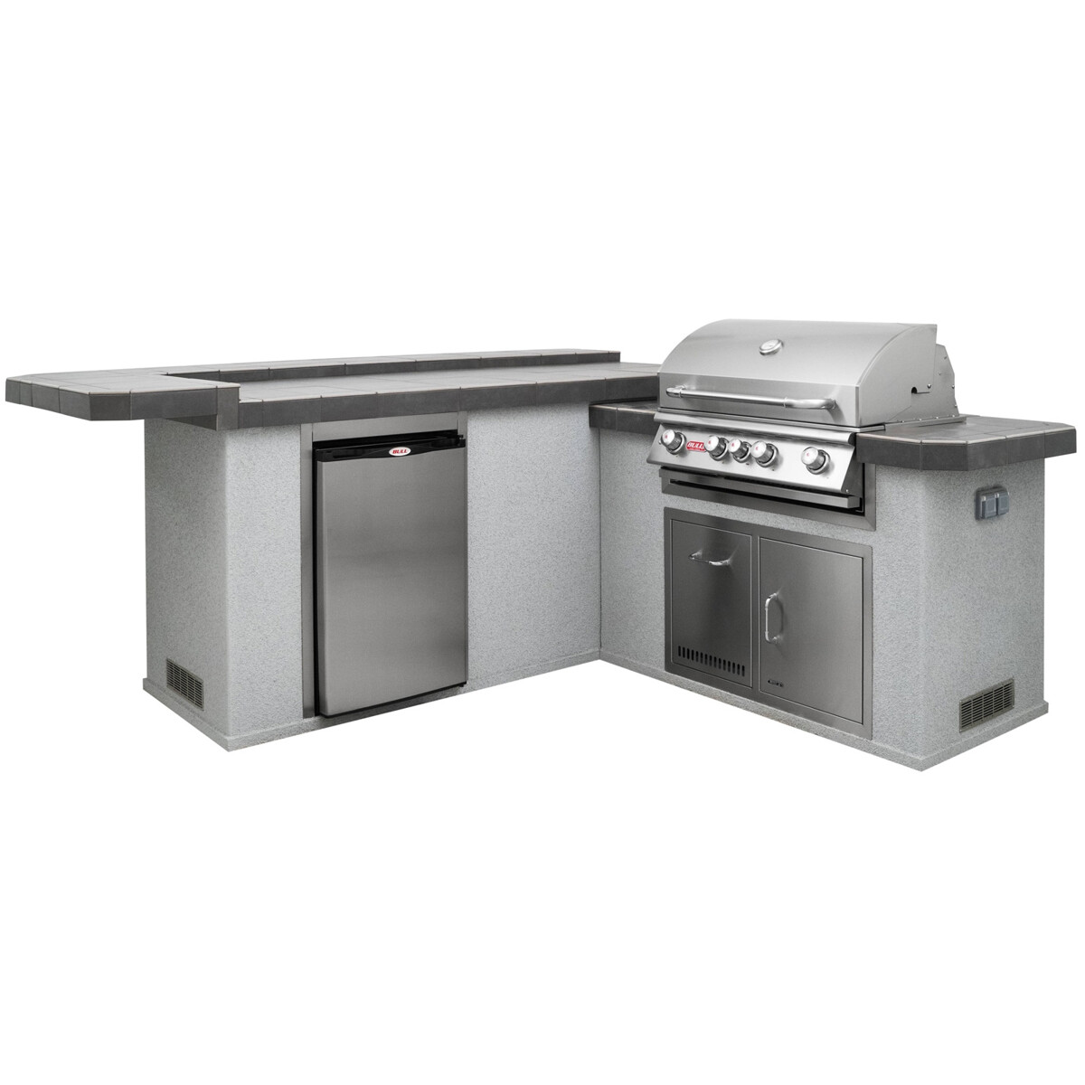CUCINA DA ESTERNO BULL JUNIOR GOURMET-Q OUTDOOR KITCHEN ISLAND IN STUCCO CUCINA DA ESTERNO BULL JUNIOR GOURMET-Q OUTDOOR KITCHEN ISLAND IN STUCCO