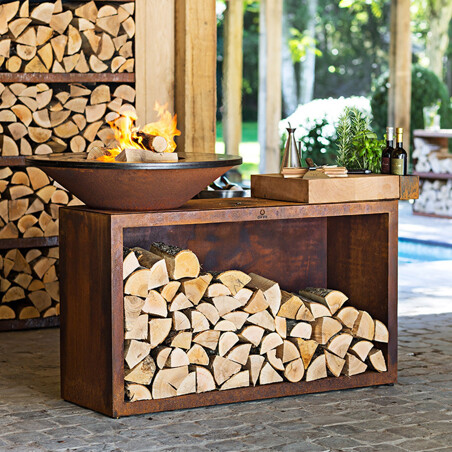 OFYR ISLAND CORTEN 85 TEAK WOOD