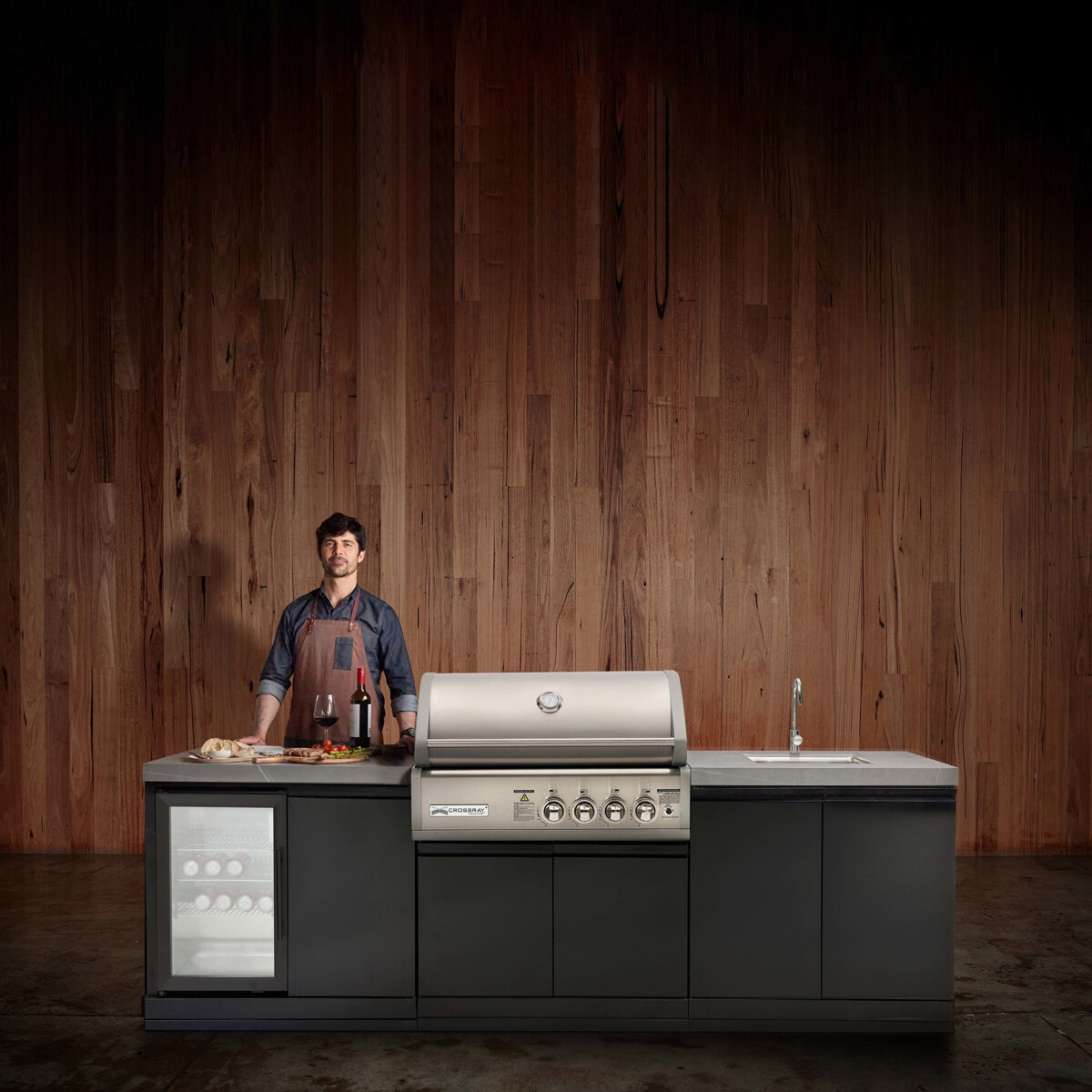 CROSSRAY 4 KITCHEN CON LAVELLO E FRIGORIFERO