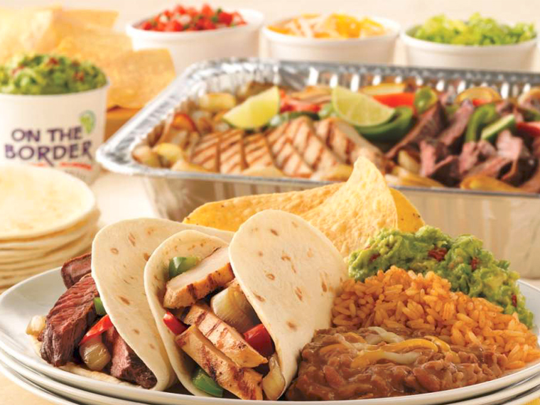 Fajitas di pollo con fagioli